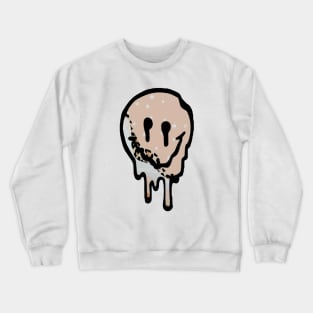 Leopard Drippy Smiley Face Crewneck Sweatshirt